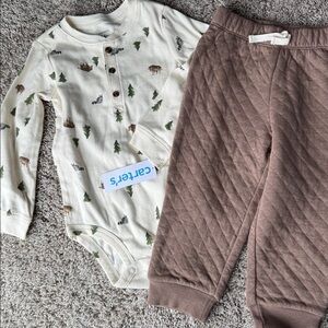 NWT Carter’s boy 24m long sleeve set